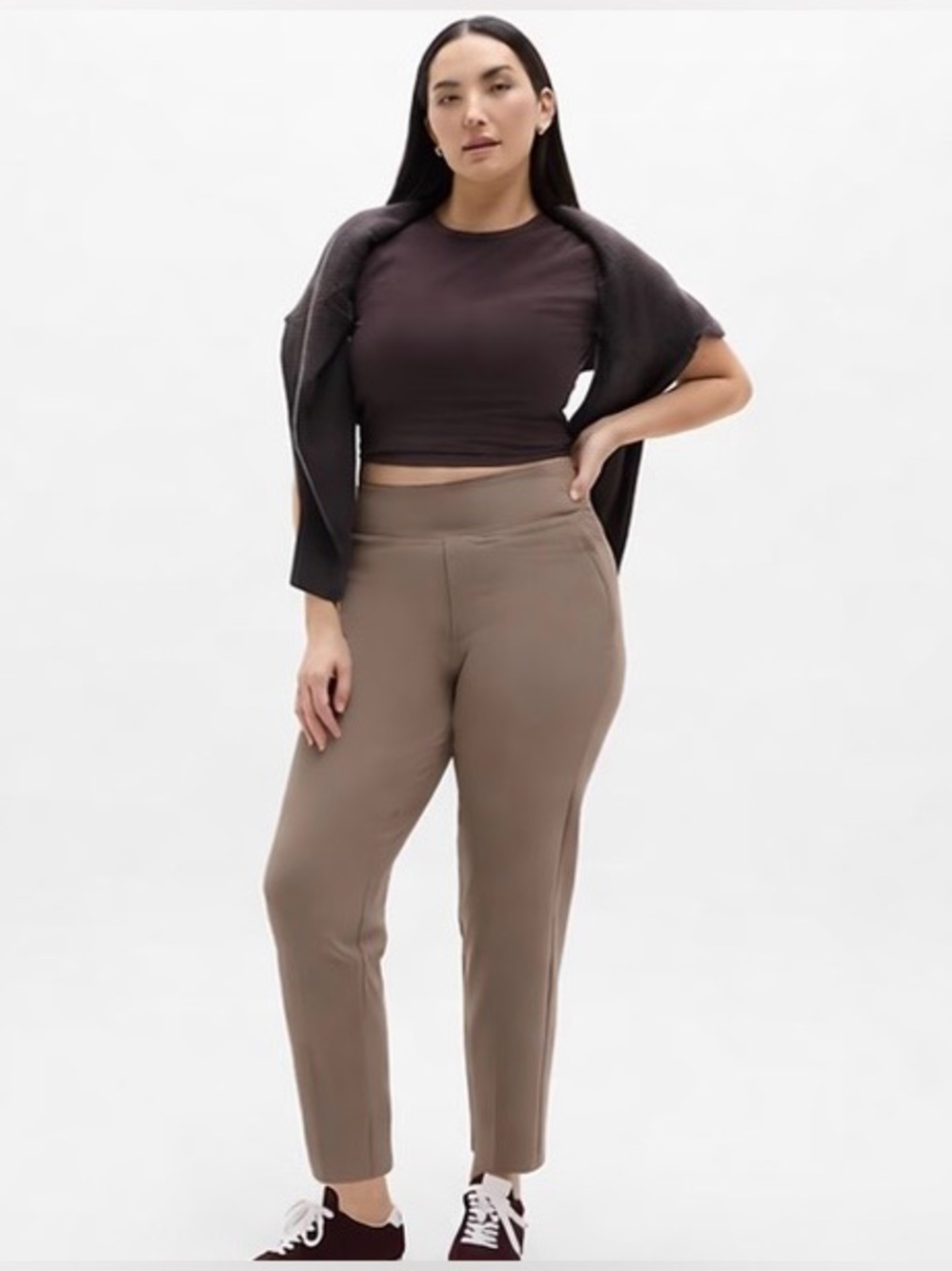 Athleta Endless High Rise Pant 16 Taupe